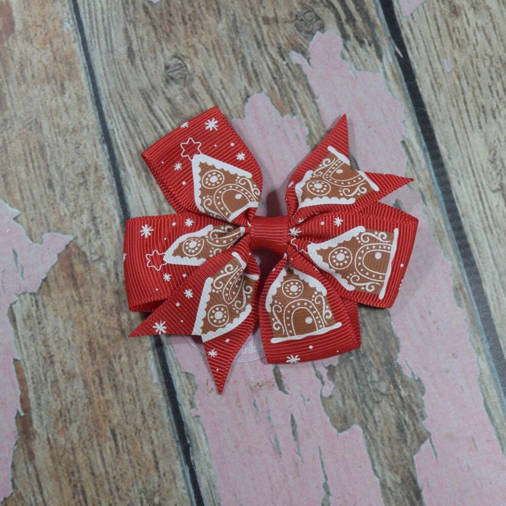 Pinwheel Bow - Ginger bread houses