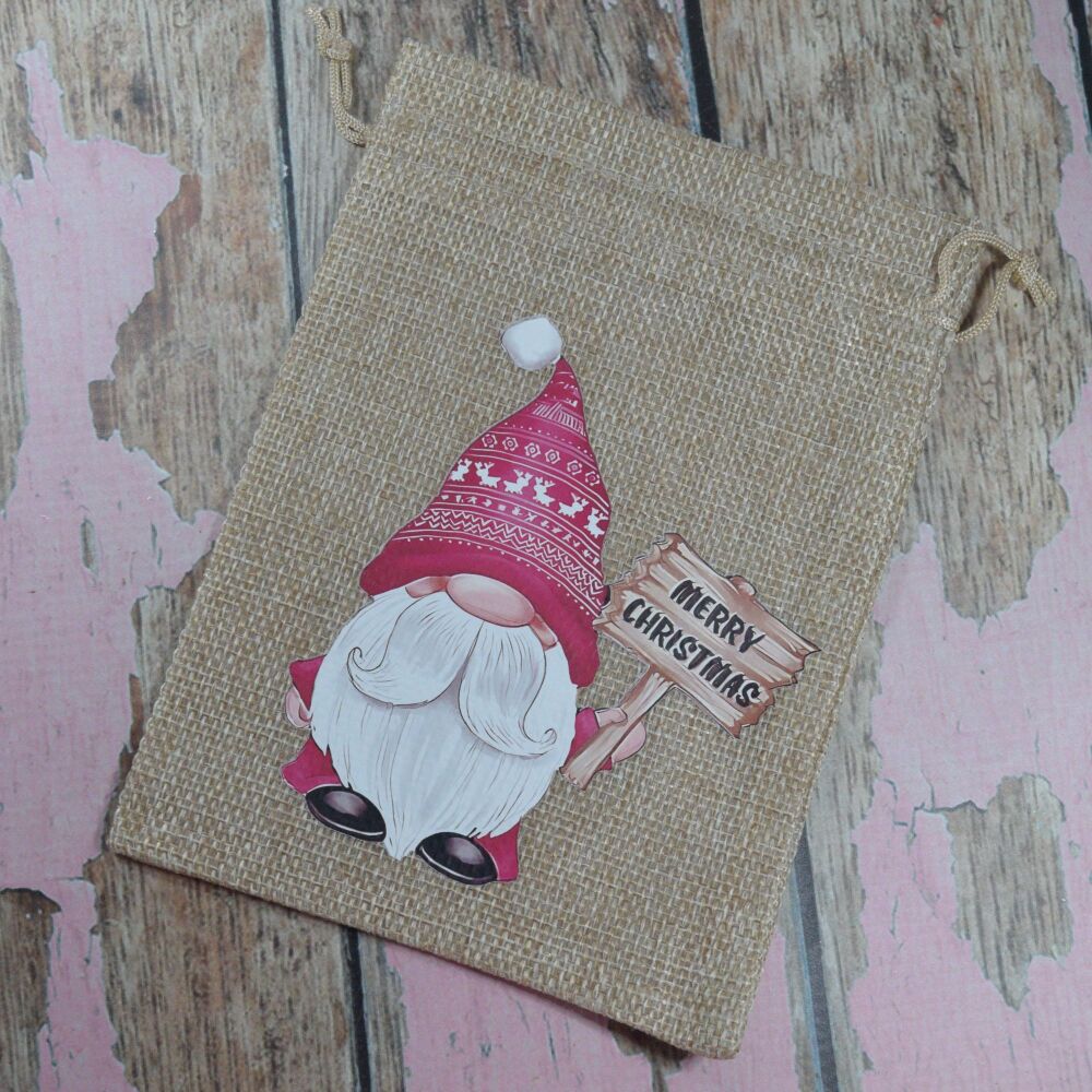 Gonk-a-claus Gift bag - Merry Christmas