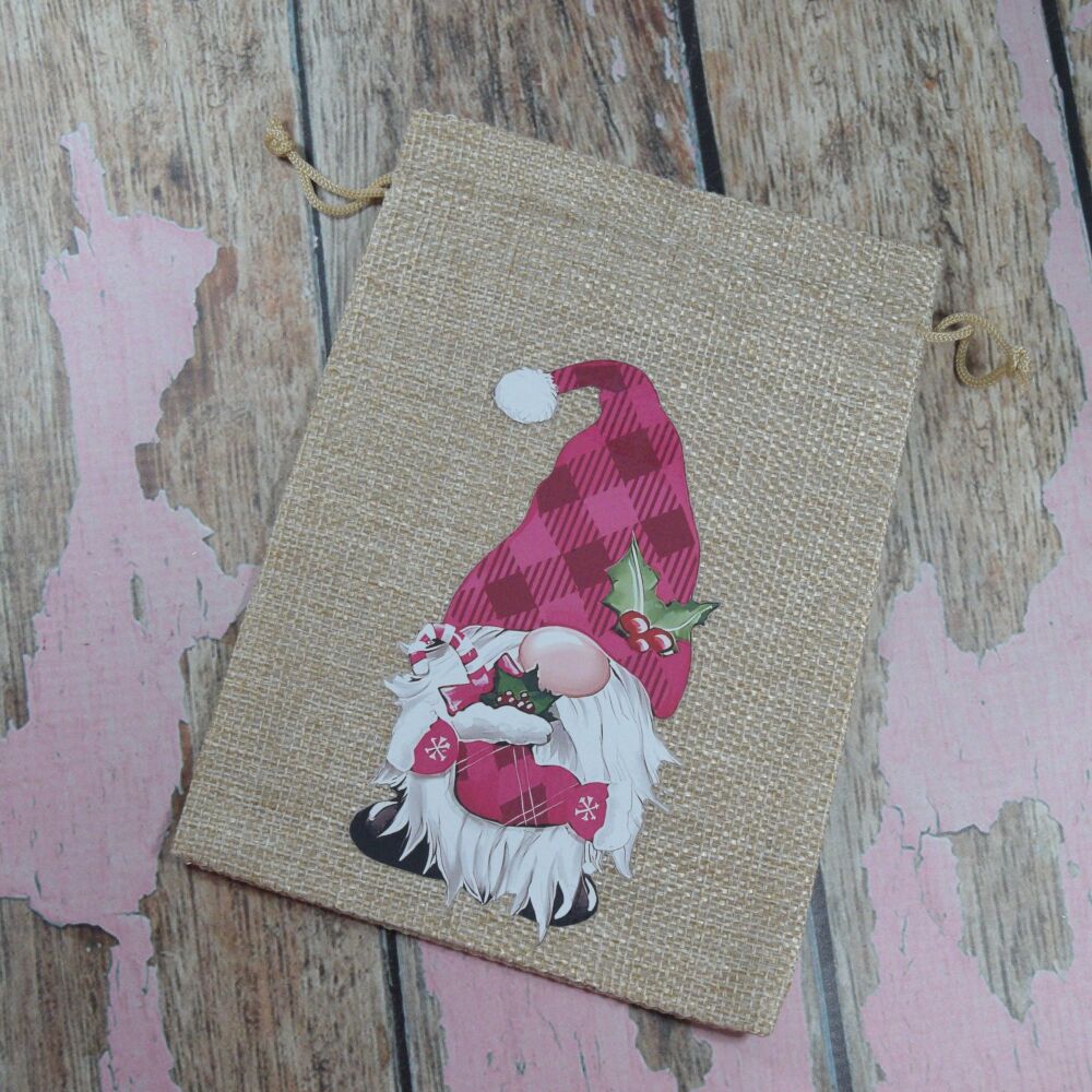 Gonk-a-claus Gift bag - Candy cane