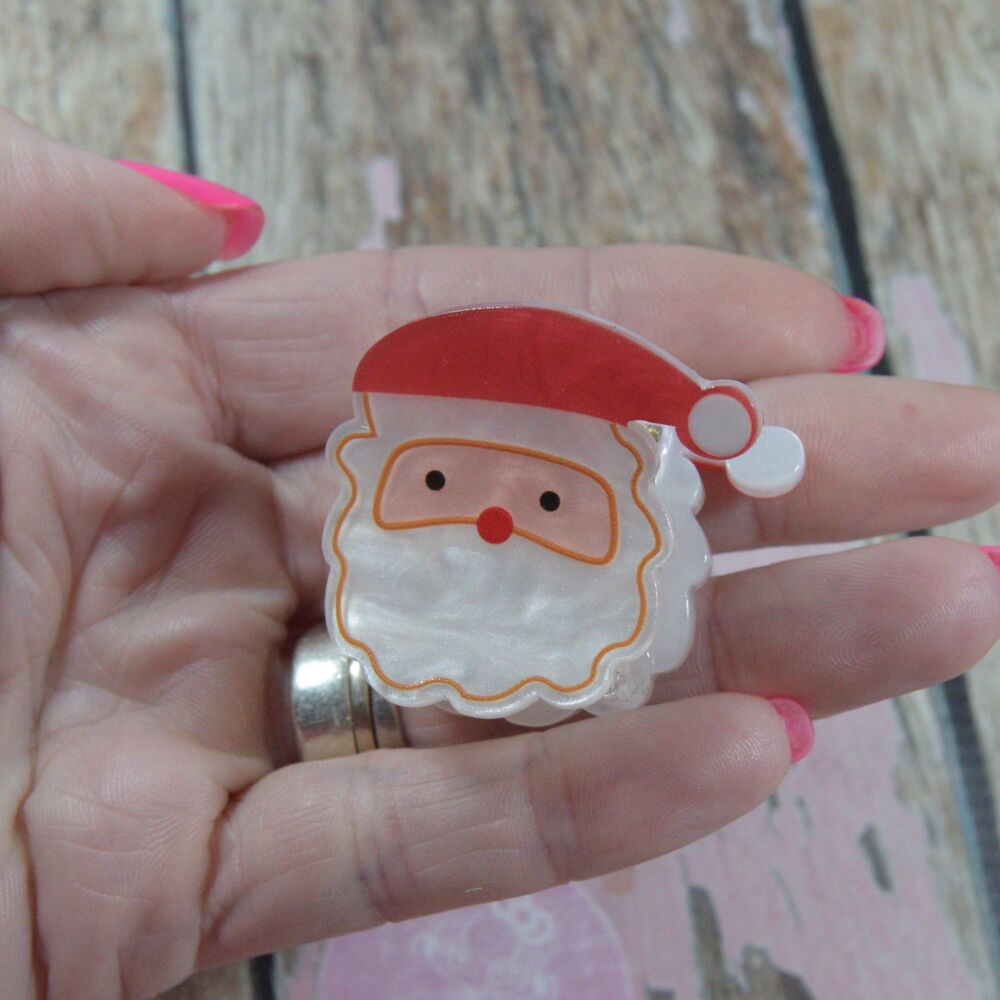 Minnie Novelty Claw Clips -  Santa