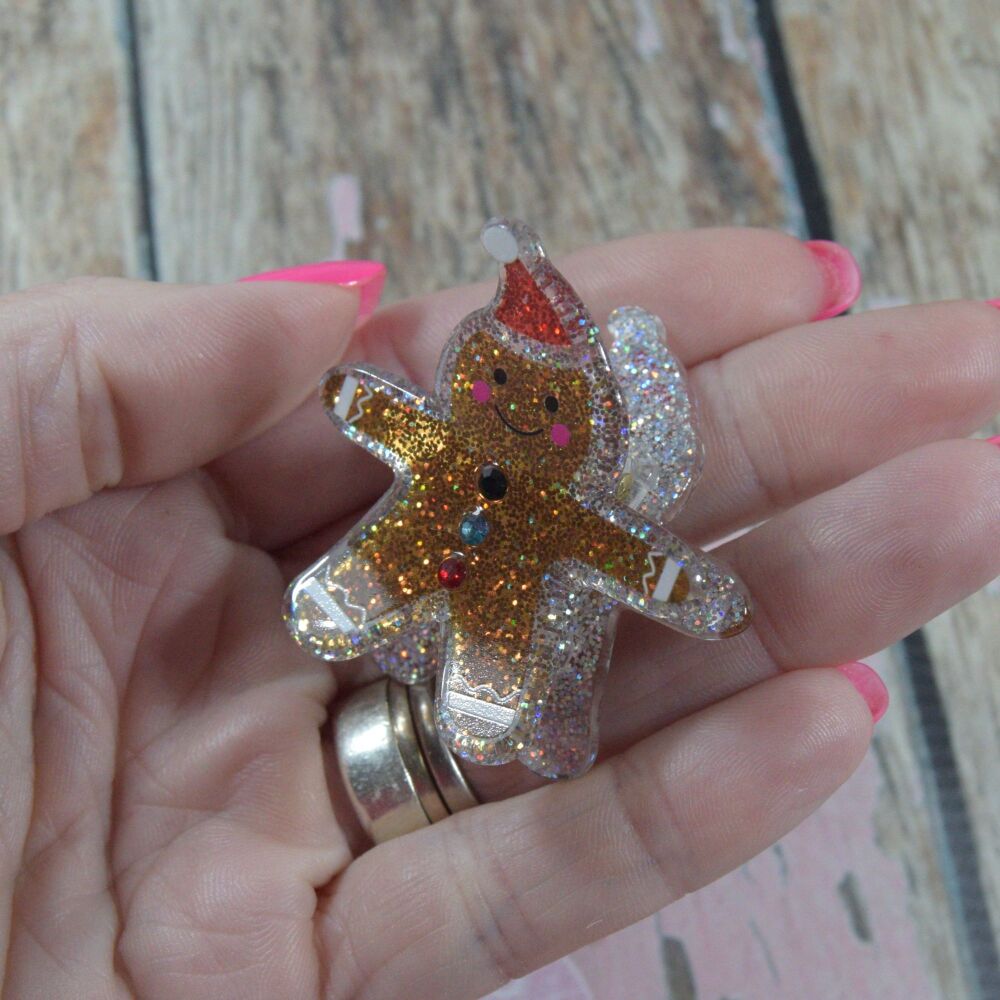 Minnie Novelty Claw Clips -  Gingerbread