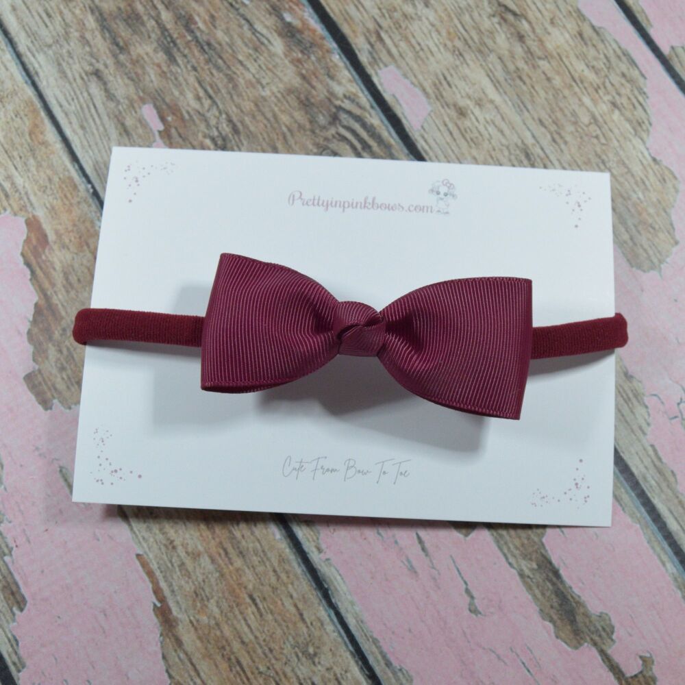 Baby band, Soft Nylon - Wine