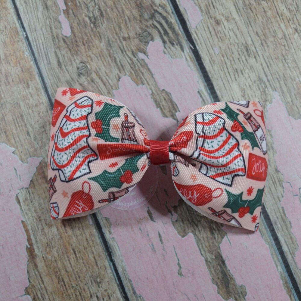 Large Minnie Bow - Christmas Cookies