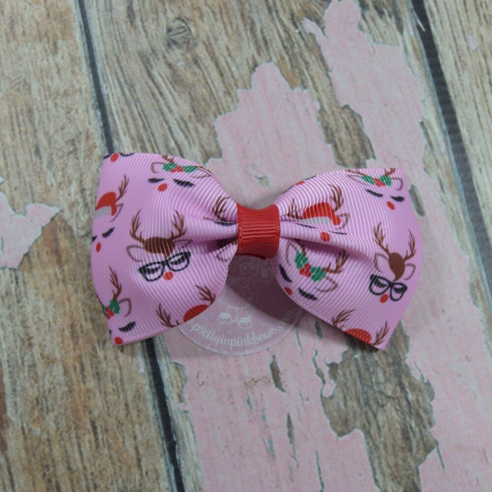 Minnie Bow - Pink Sleepy Reindeer