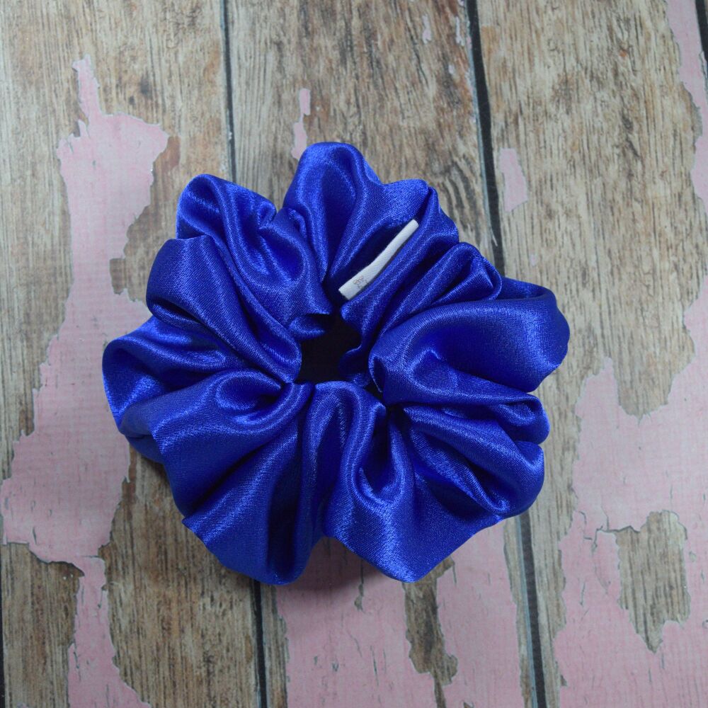 XL Scrunchie - Classic Blue Satin