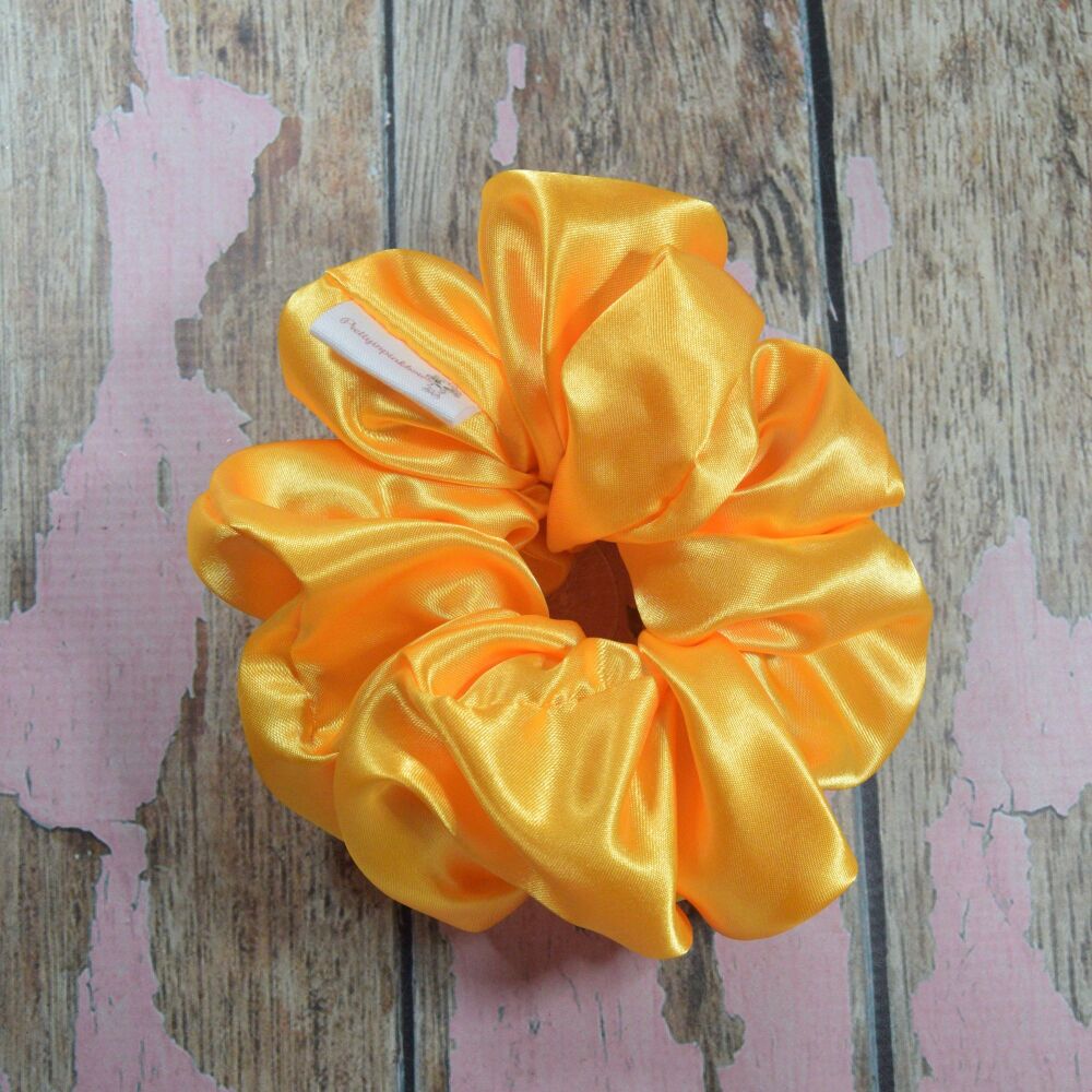 XL Scrunchie - Yellow Satin
