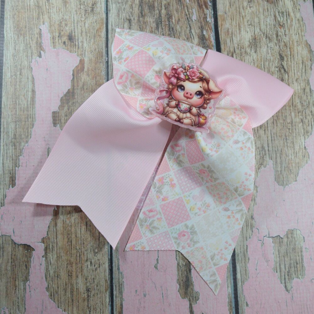 Extra Cheer Bow - Penny piglet
