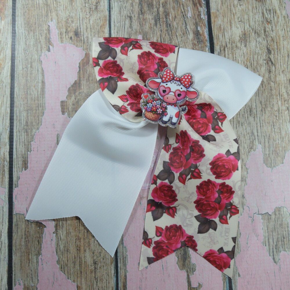 Extra Cheer Bow - Heidi Highland Cow