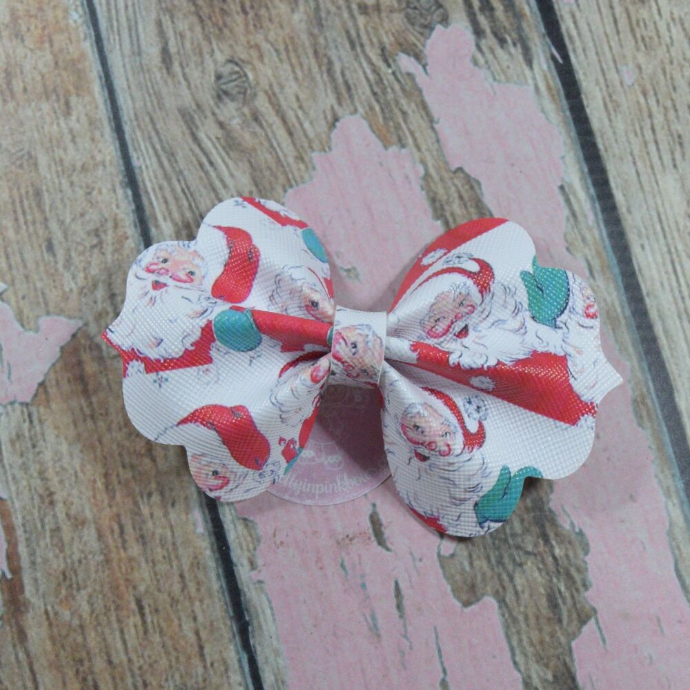 Large Seashell Bow - Santa