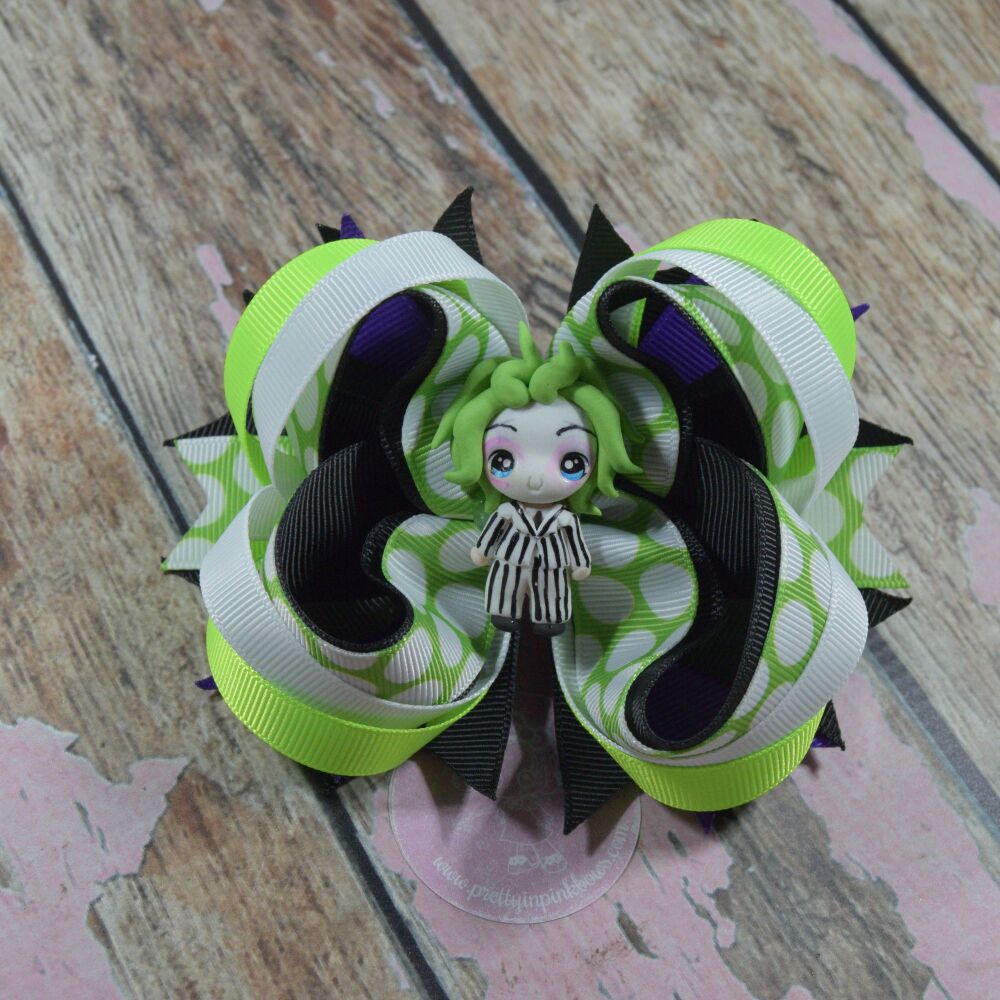 4.5" Princess Bow - Beetle Juice