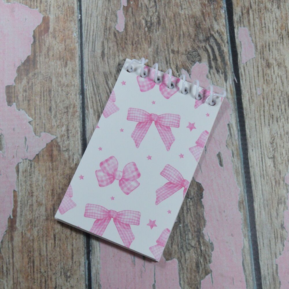 Mini Not pad - Bows and stars