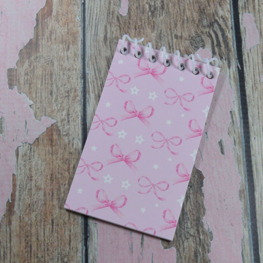 Mini Pad - Pink Bows and Stars