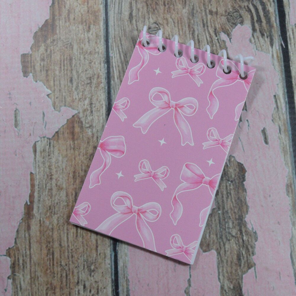 Mini Pad - Hot pink Bows and stars