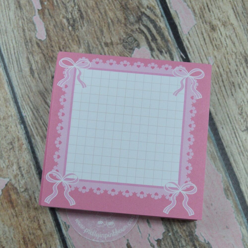 Note Pad - Bow Squares