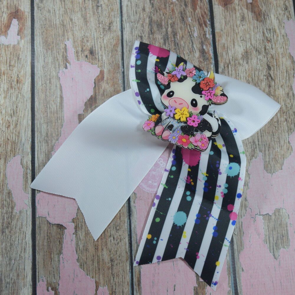 Extra Cheer Bow - Highland Cow