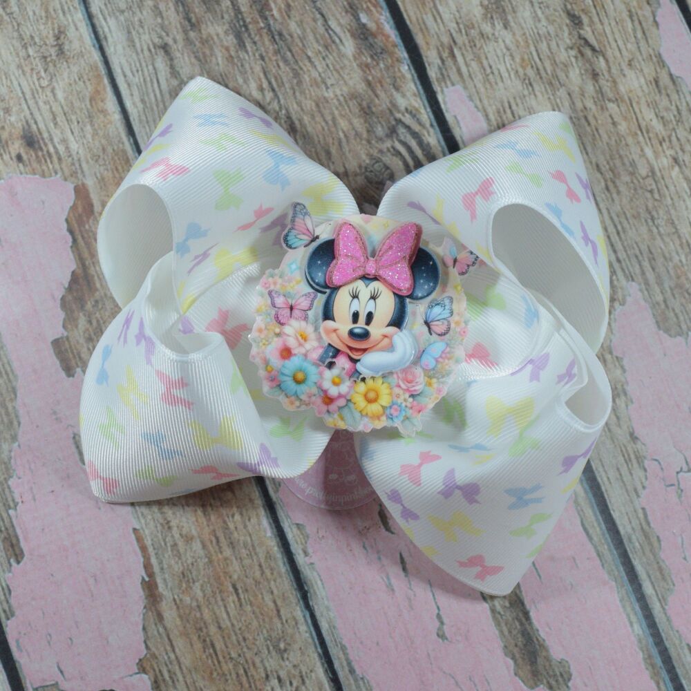 6" Extra Boutique Bow - Minnie