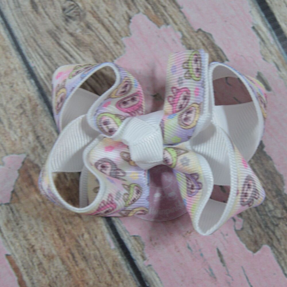 3" Double Layered Boutique Bow - Labubu