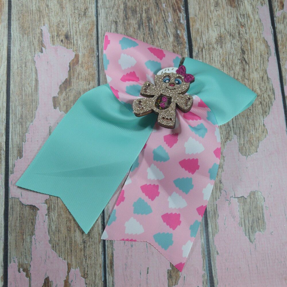 Extra Cheer Bow - Gingerbread
