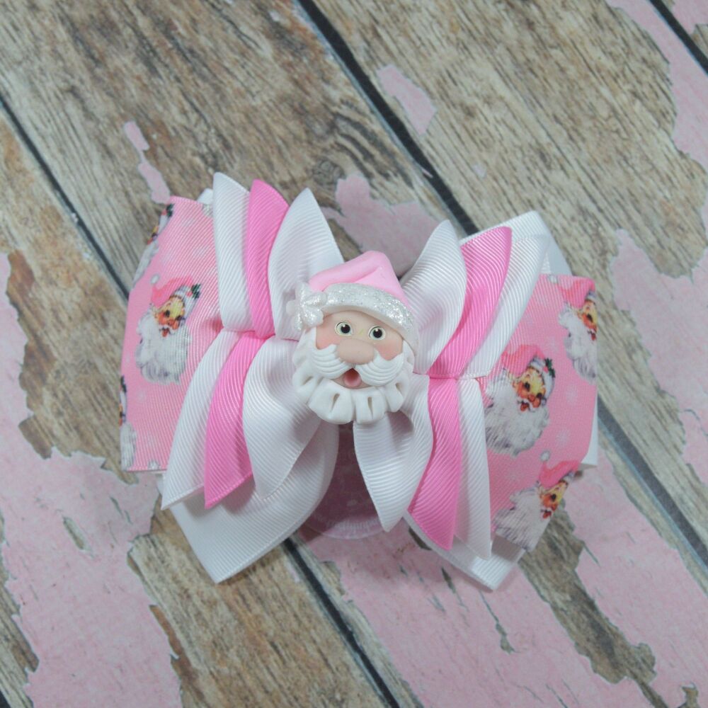Envelope Bow - Pink Santa