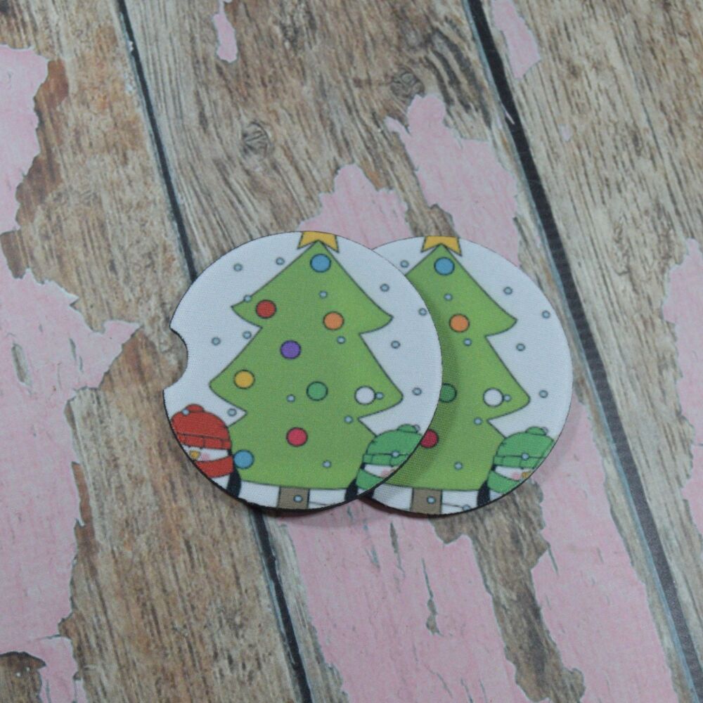 Printed Car Coasters - Penguins