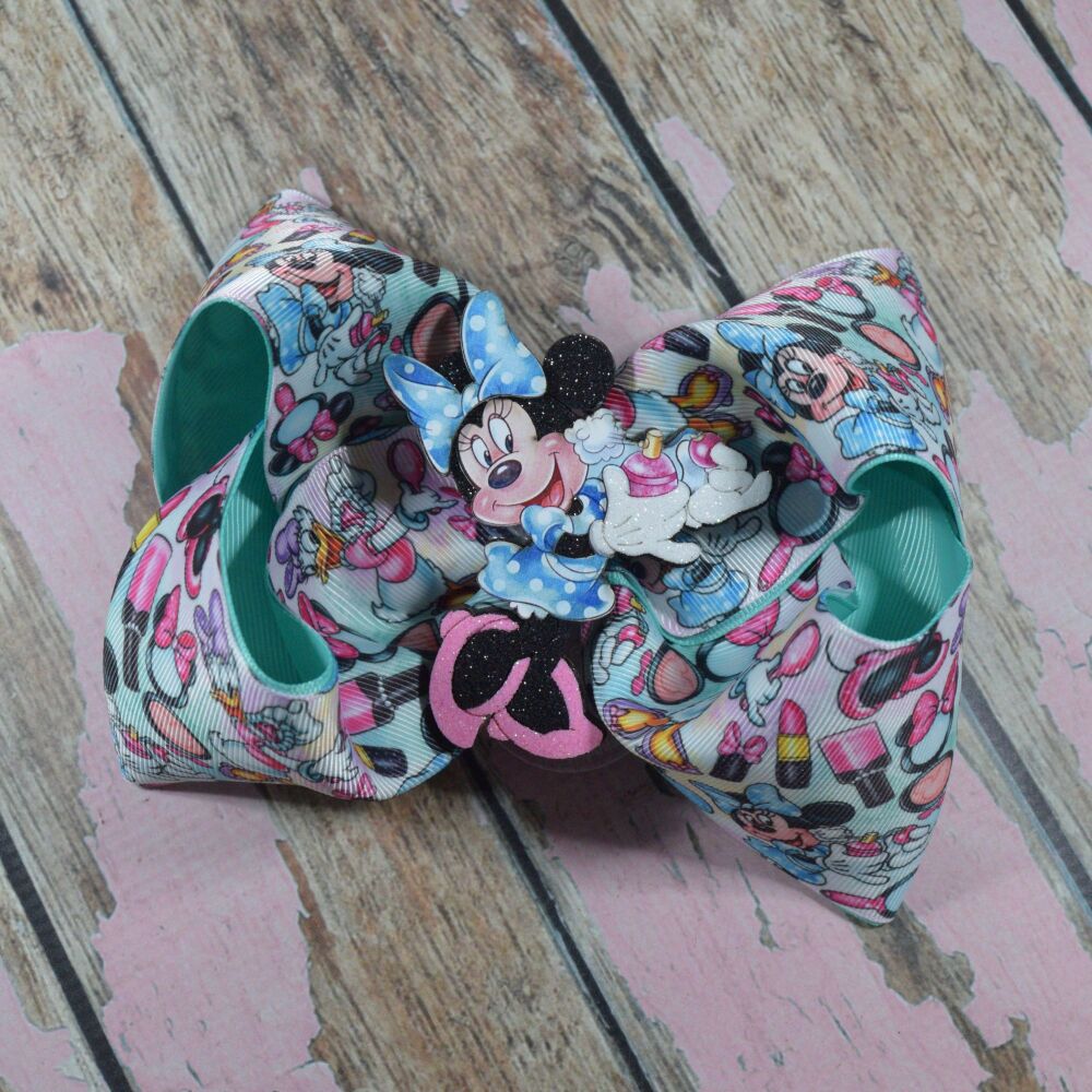 6" Extra Boutique Bow - Minnie Beauty