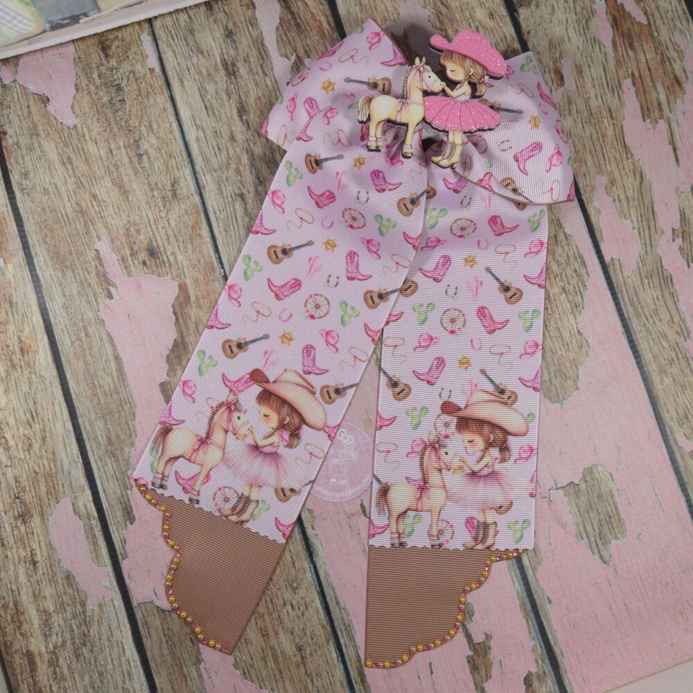 Cheery Bow - Cow girl and her horse