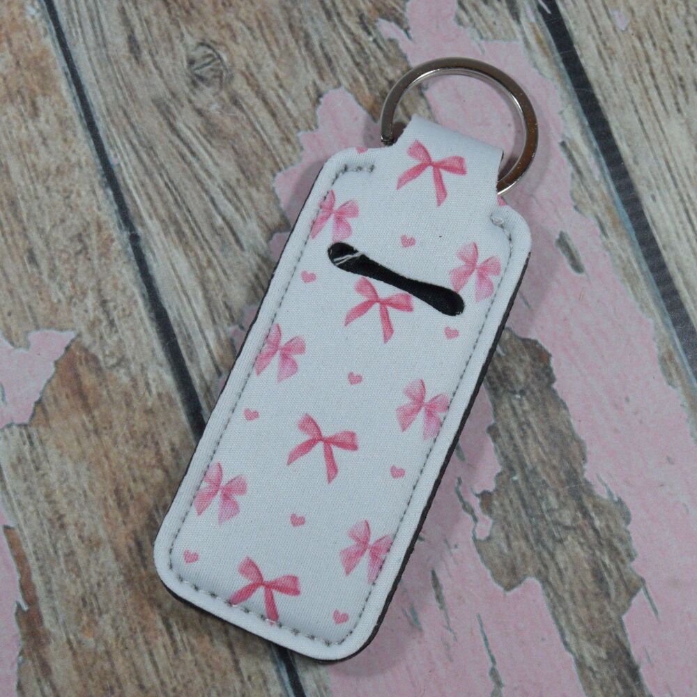 Lip Balm Keyring - Hearts and bows