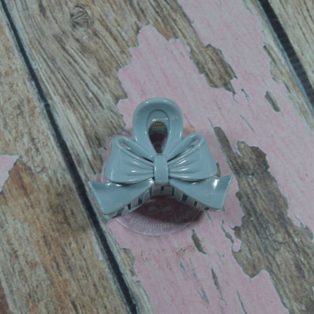 Middy Bow Claw Clip - French Blue