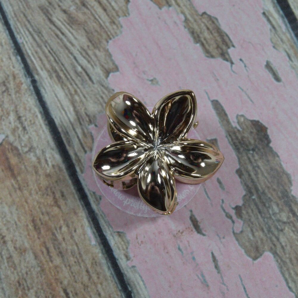 Middy Orchid Claw Clip - Gold