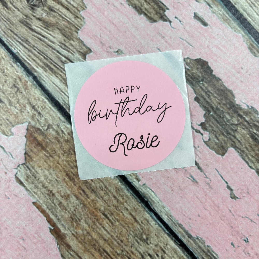 Happy Birthday Rosie Stickers