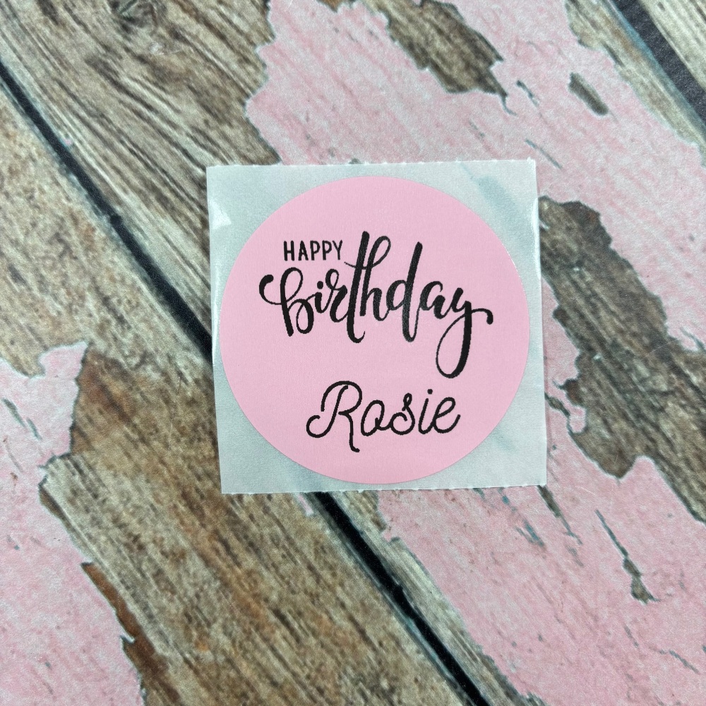 Happy birthday stickers