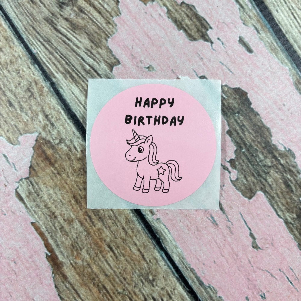 Birthday unicorn star