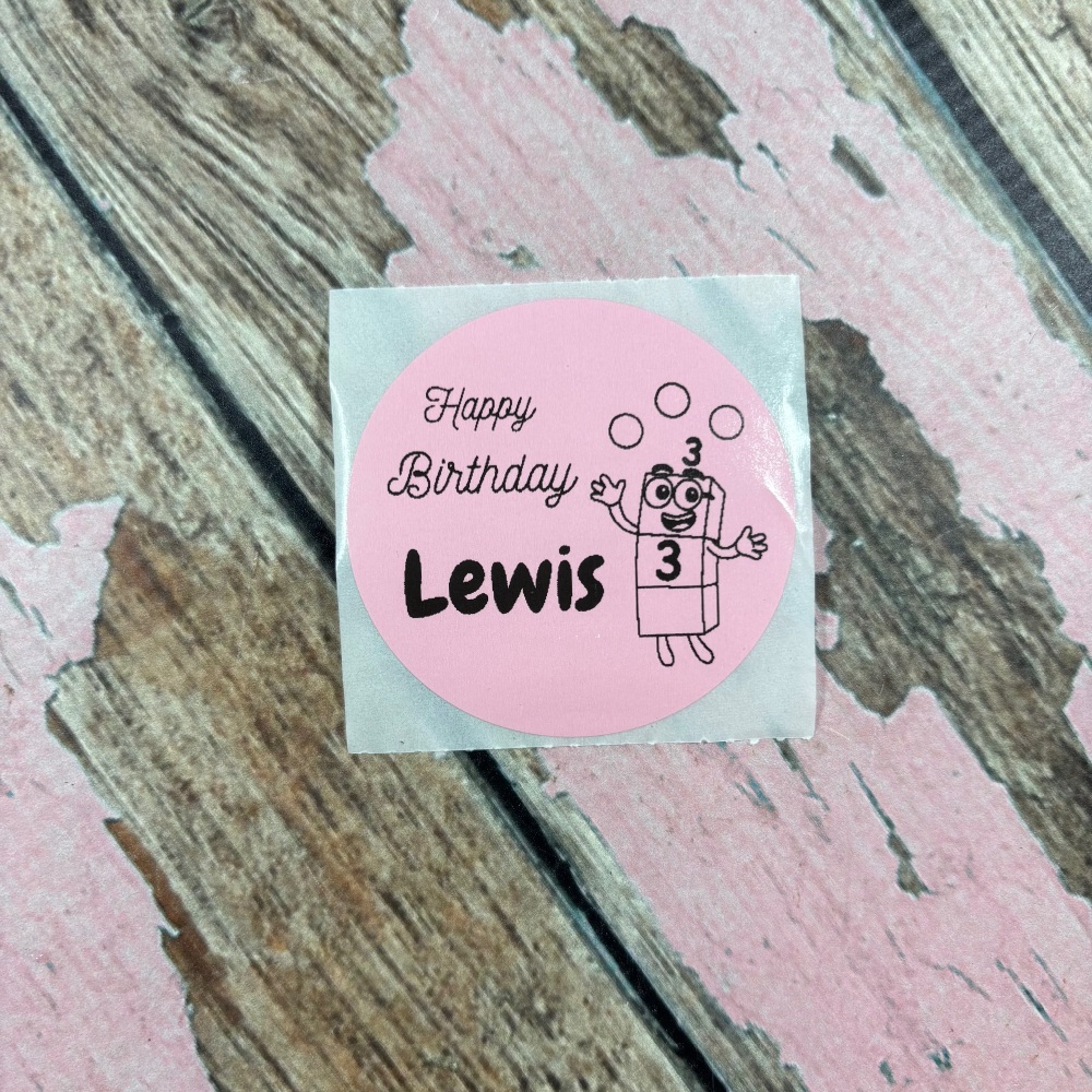 Number blocks Birthday