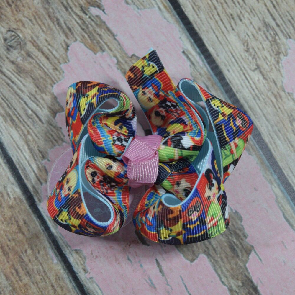 3" Double Layered Boutique Bow - DC Superhero Girls