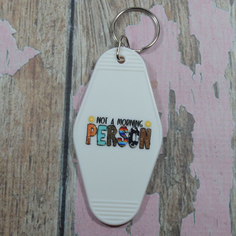 Printed Key Ring - Not a morning person