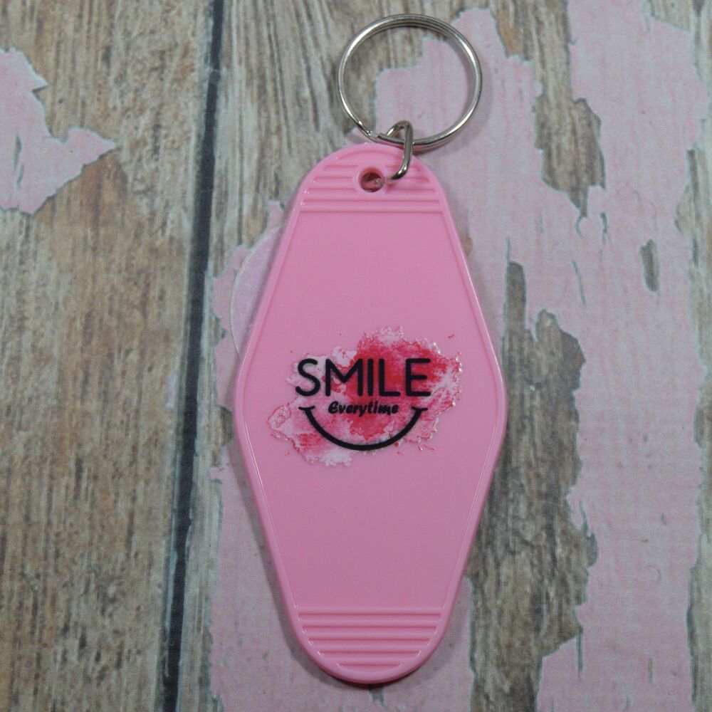 Printed Key Ring - Smile Everytime