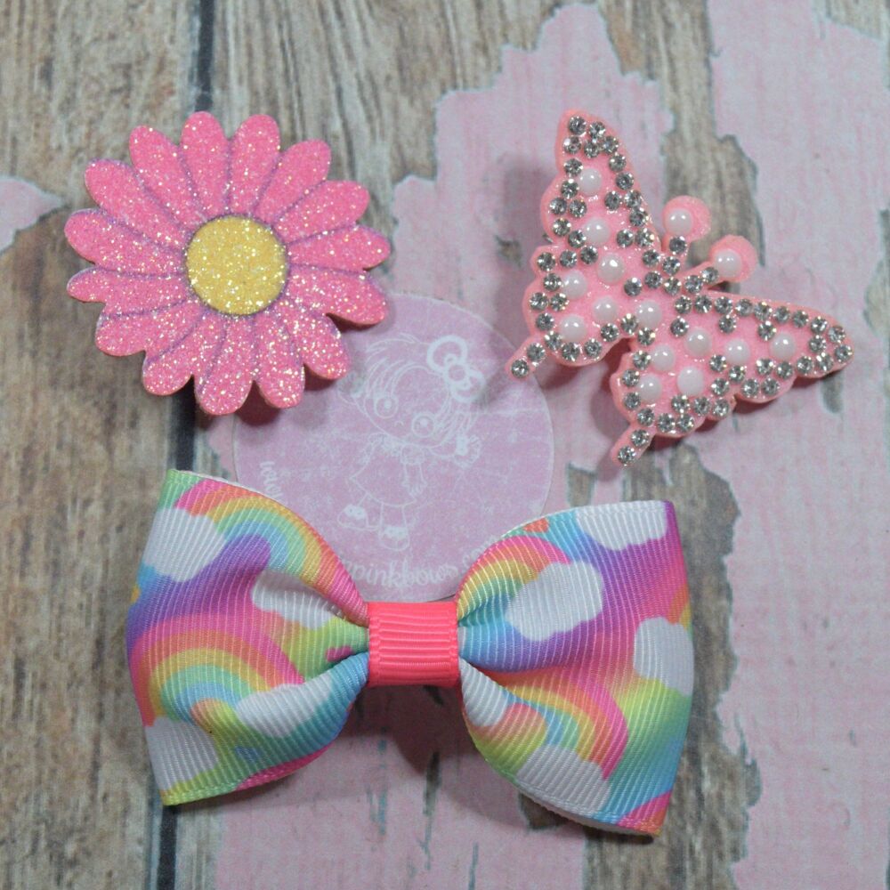 My First Clippie Set - Butterflies and rainbows