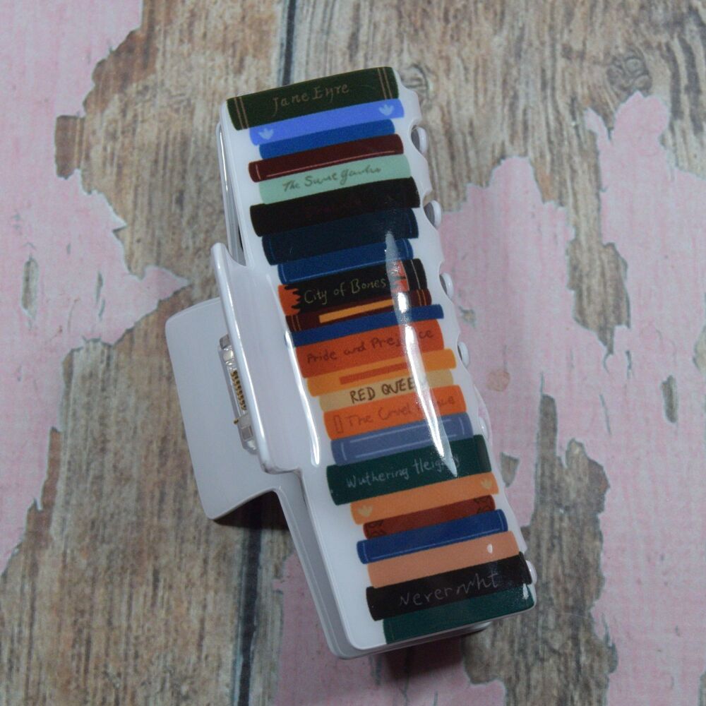 Novelty Claw Clip - Classic Books
