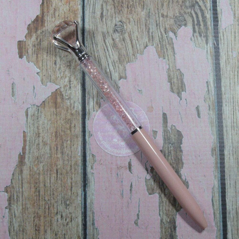 Cute Pen - Dimond crystal topper Pink