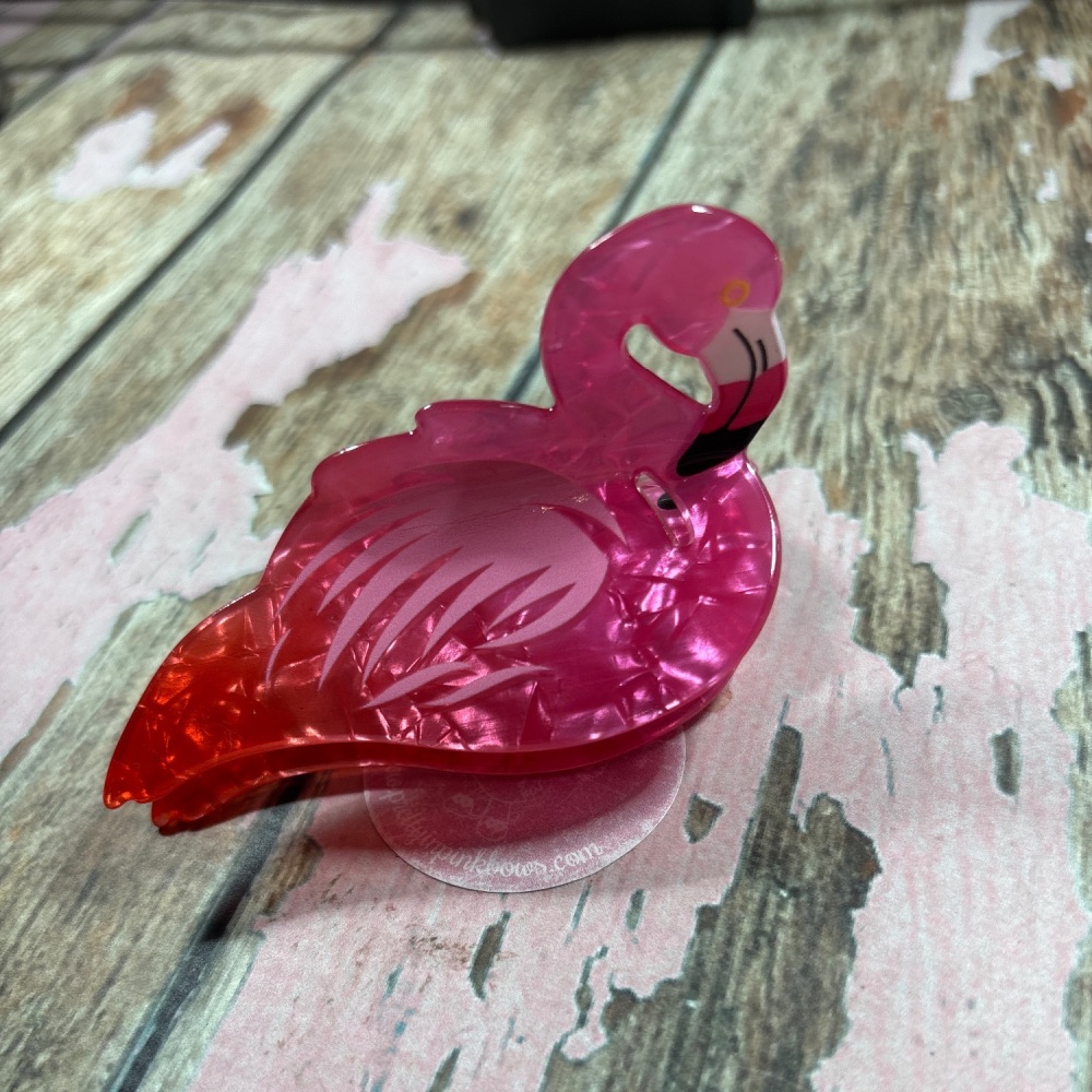 Novelty claw clip - Flamingo