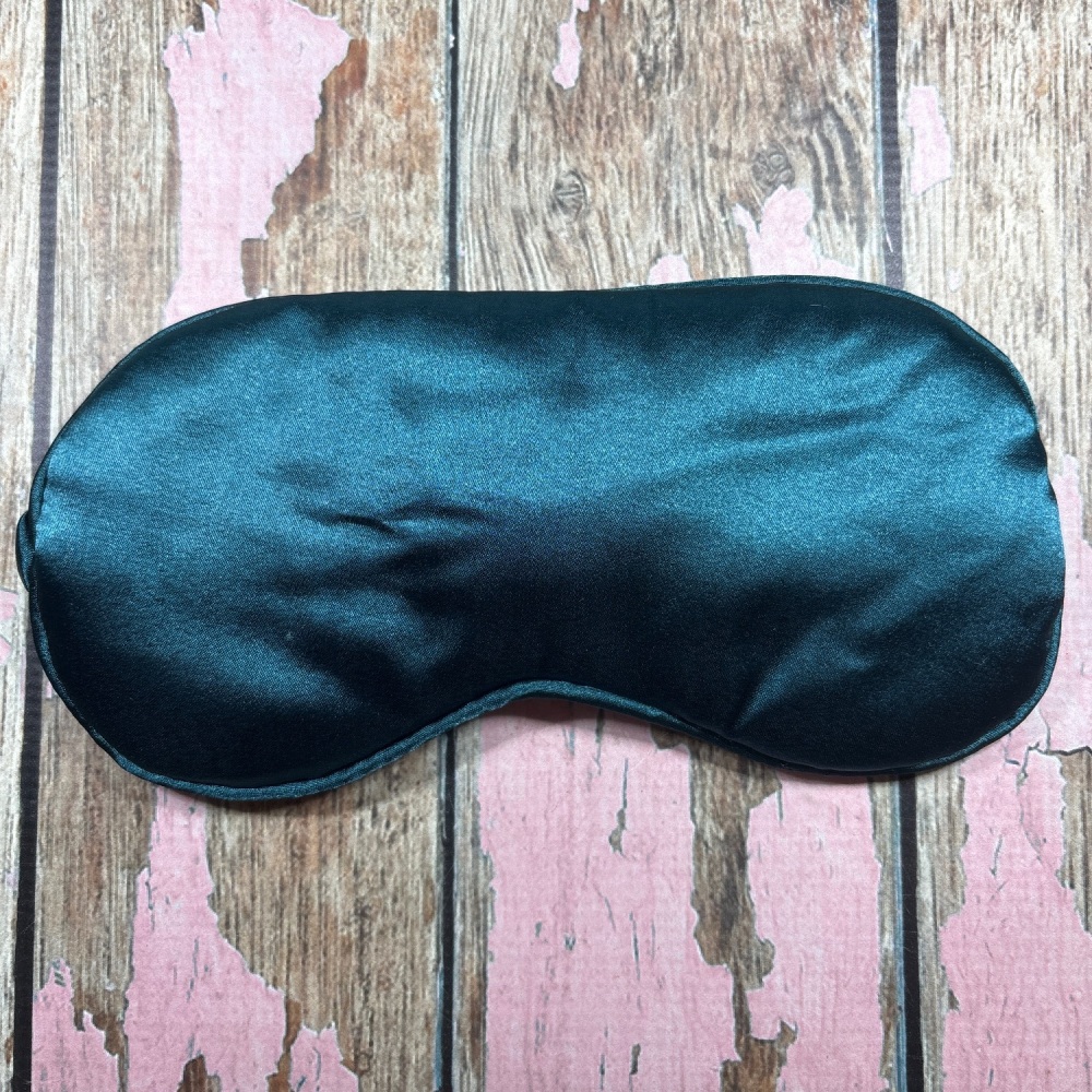 Satin Sleep Eye Mask - Dark Green