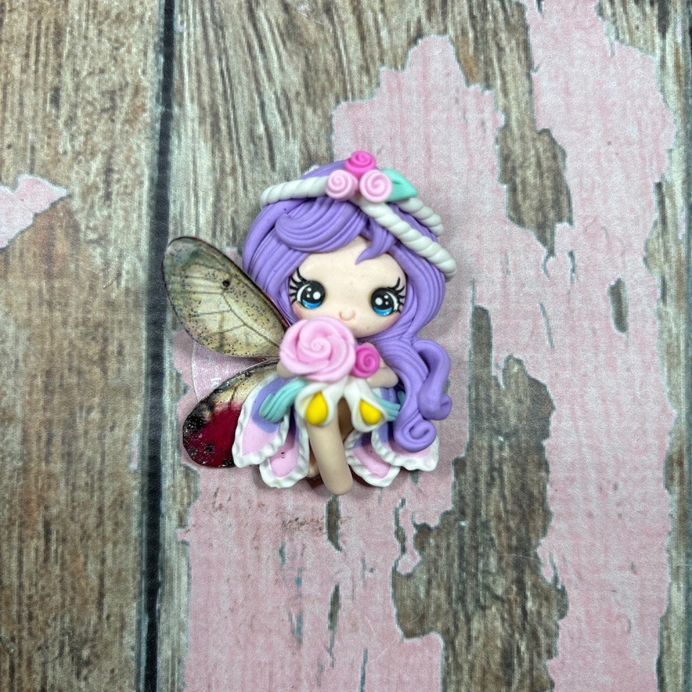 Big fairy pastel dress, lilac hair flowers on head band