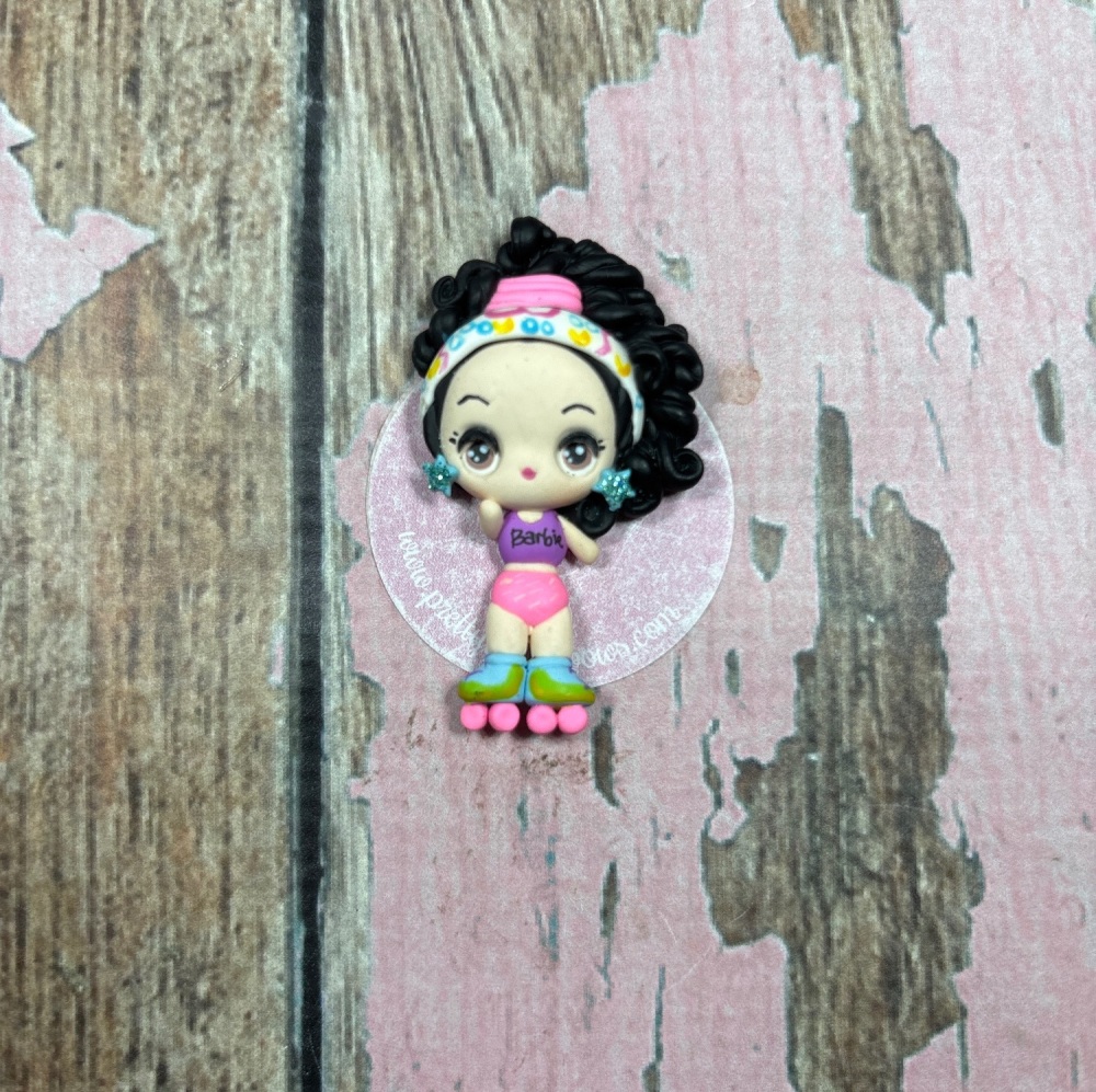 Little roller disco girl