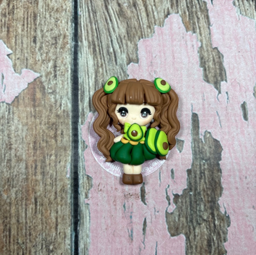 Little avocado girls brown hair