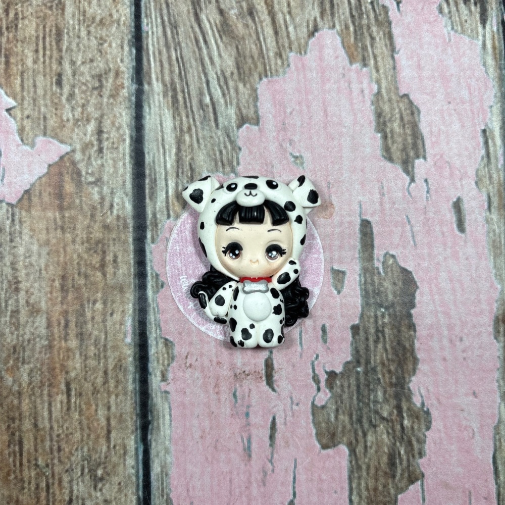 Little girl in Dalmatian costume