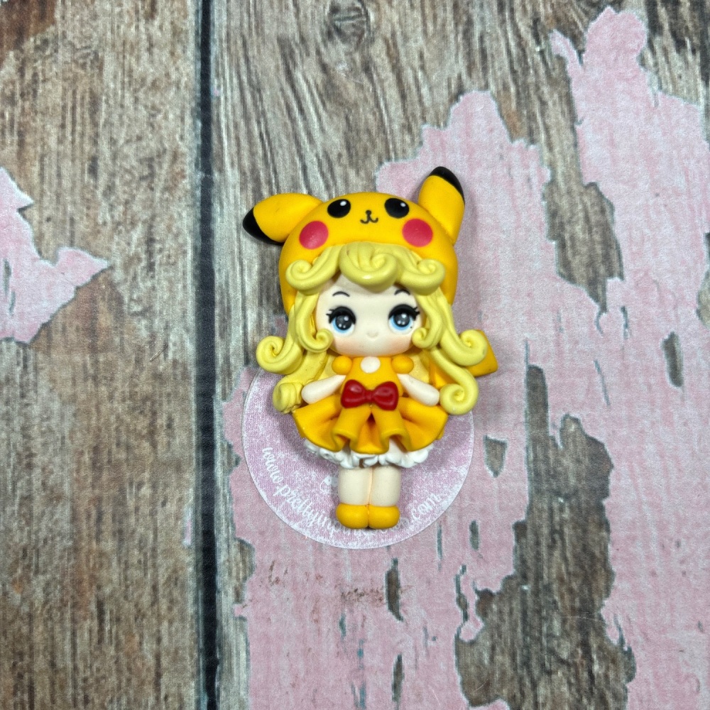 Big girl in Pikachu costume