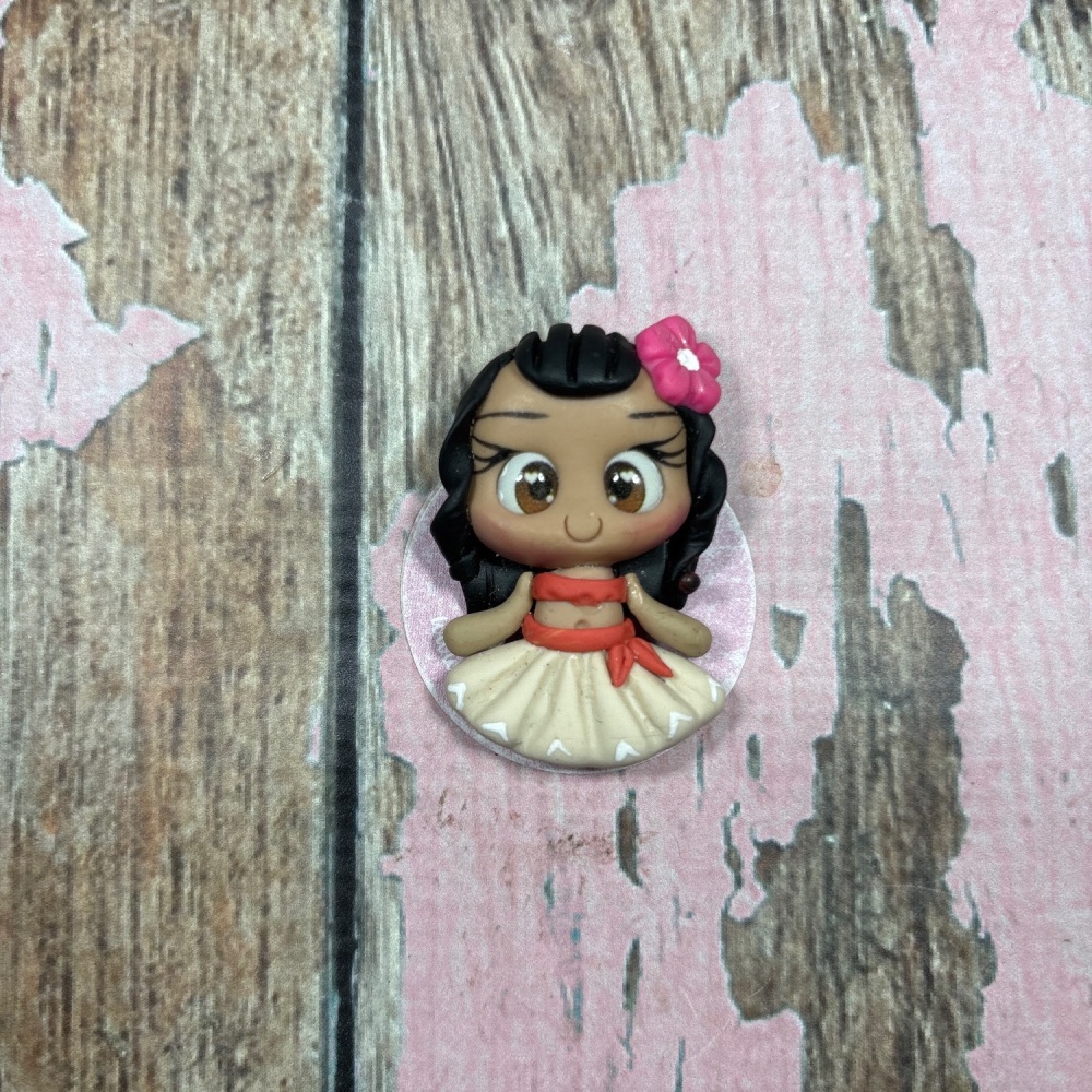 Little Girl Moana flower bow flower skirt