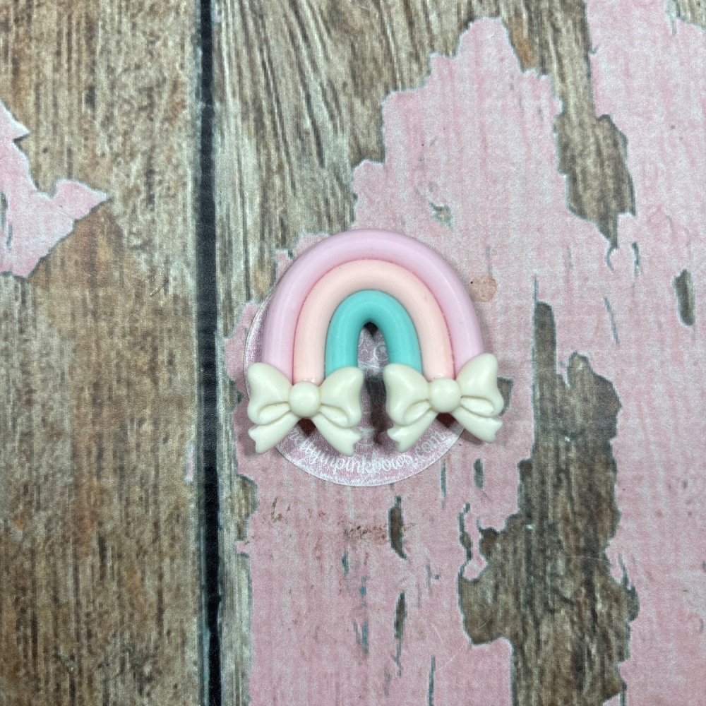 Little Rainbow White bows on both ends