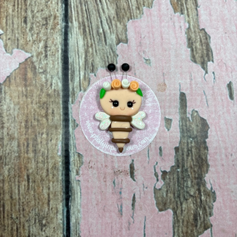 Little Butterfly orange and white flower crown