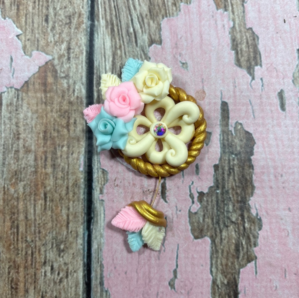 Little Dream Capture Gold Blue and Pink